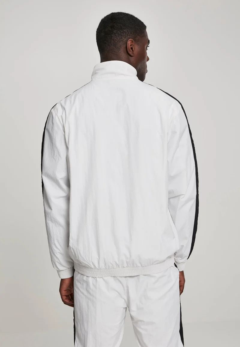 UC Striped Sleeve Crinkle Track Jacket