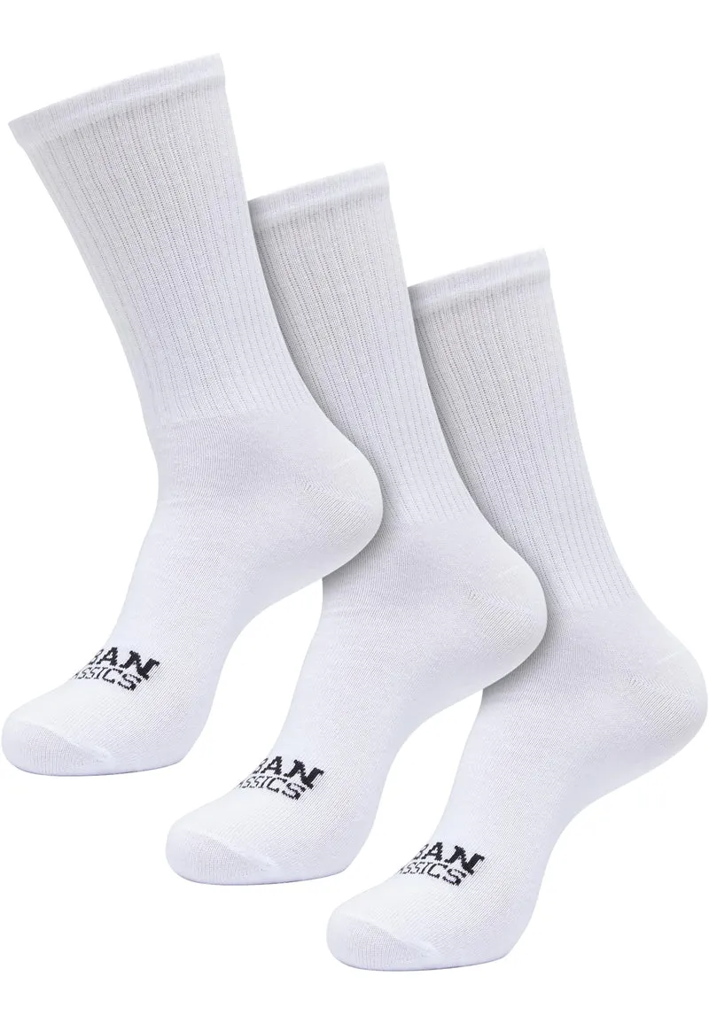Simple Flat Knit Socks 3-Pack
