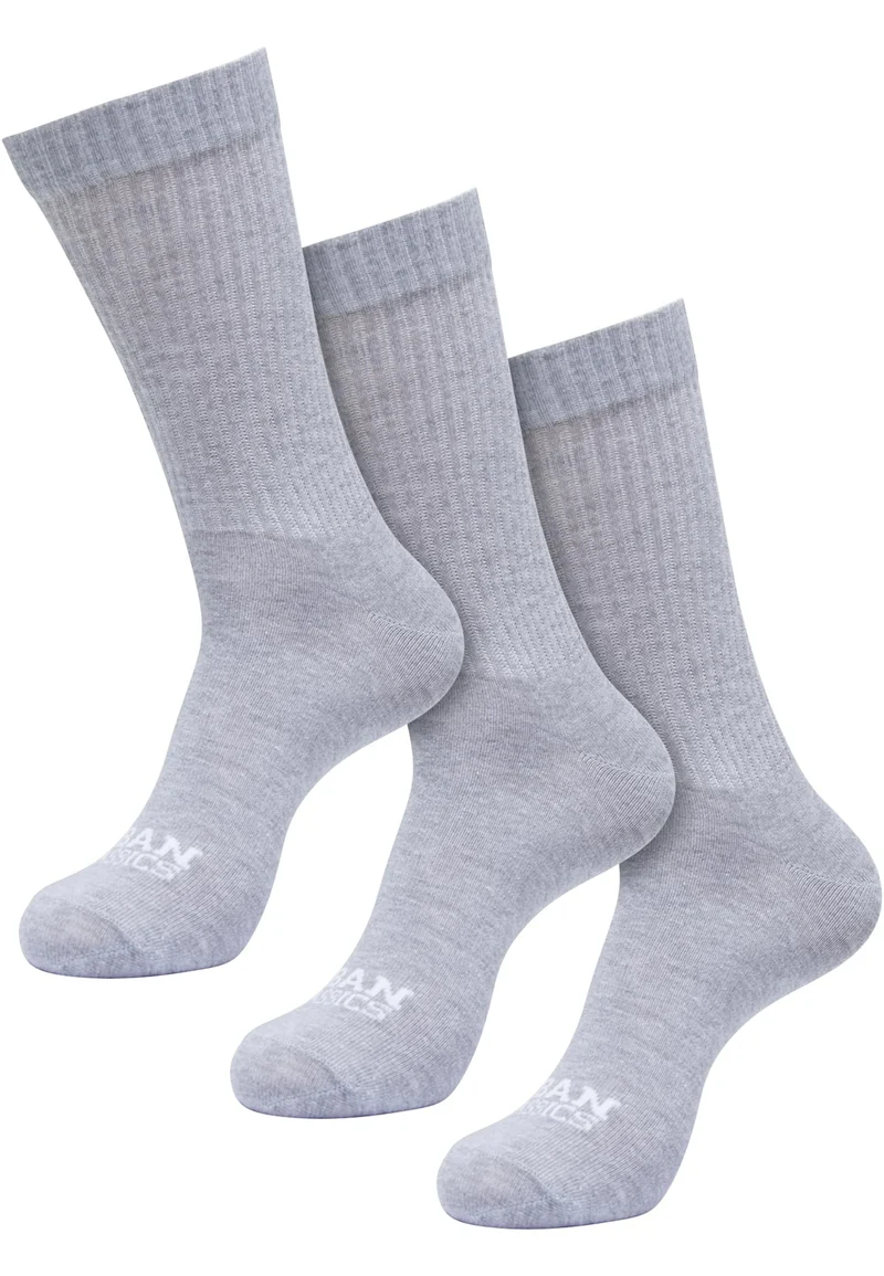 Simple Flat Knit Socks 3-Pack