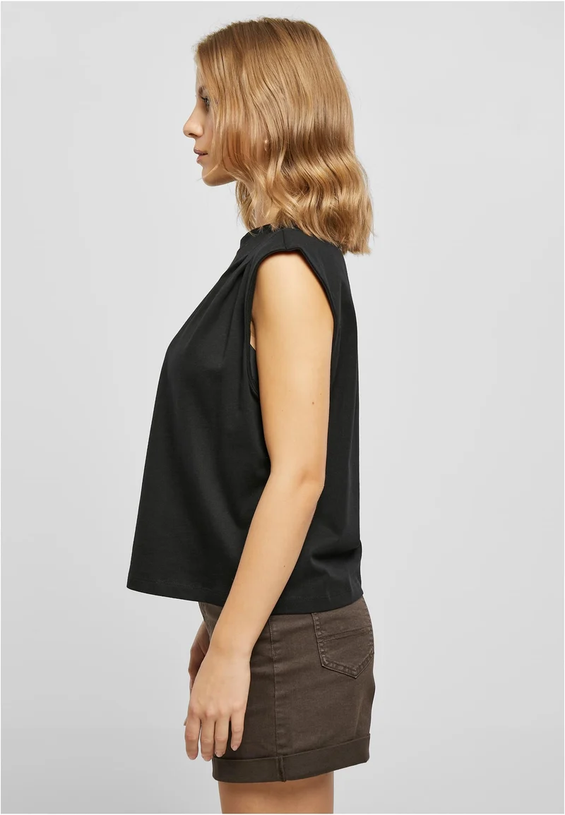 UC Organic Heavy Pleated Shoulder Top