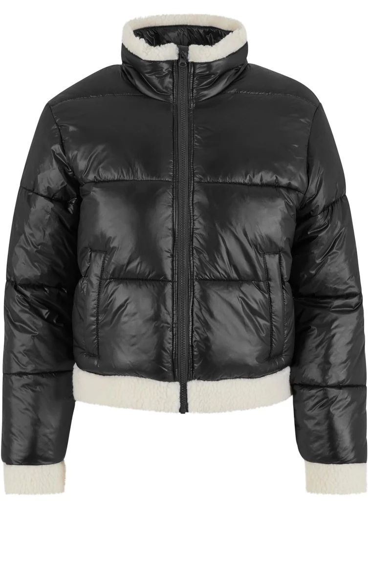 UC Ladies Recycled Shiny Puffer Sherpa Jacket