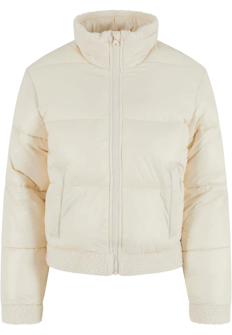 UC Ladies Recycled Shiny Puffer Sherpa Jacket