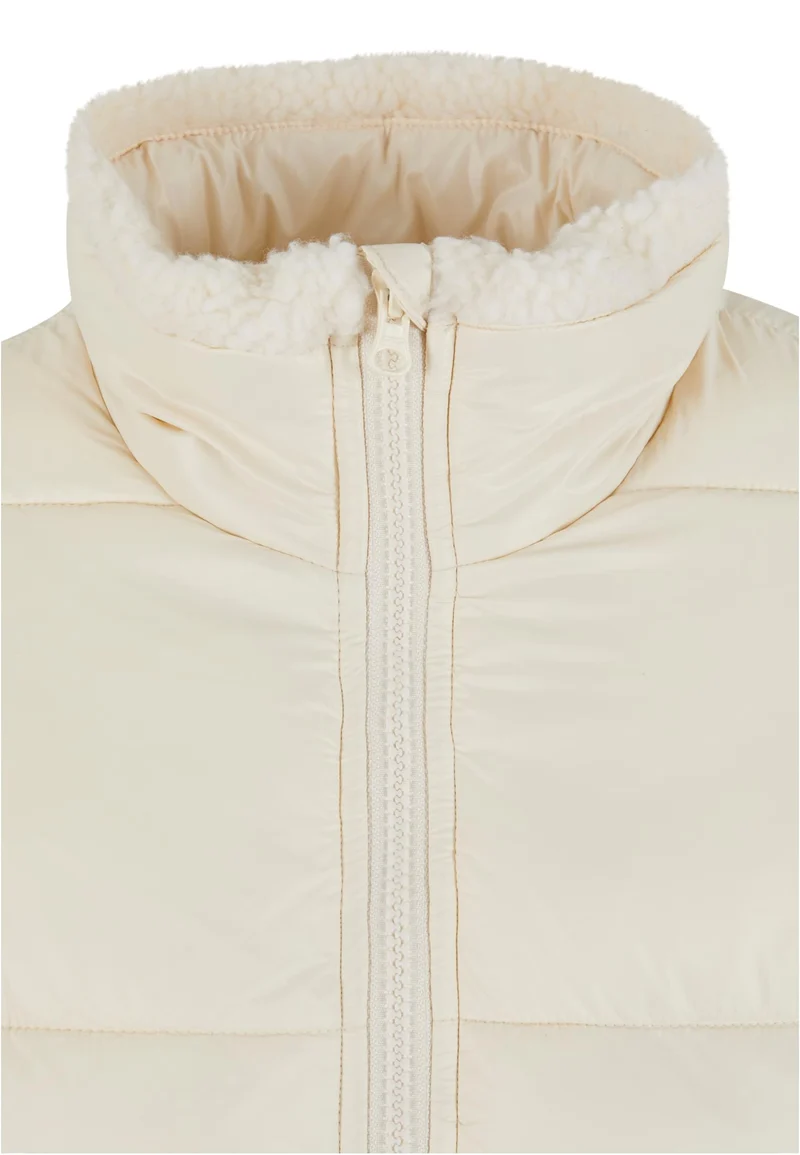 UC Ladies Recycled Shiny Puffer Sherpa Jacket