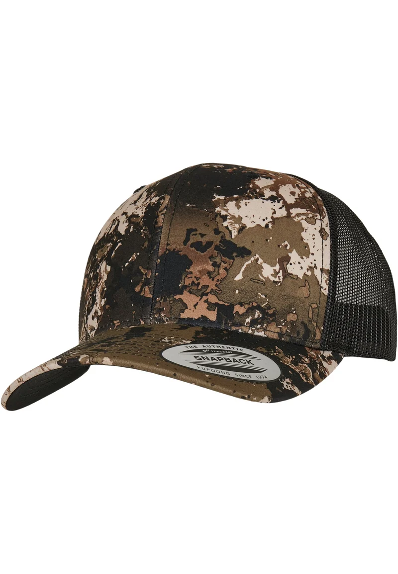 Camo Retro Trucker Cap Snapback One Size