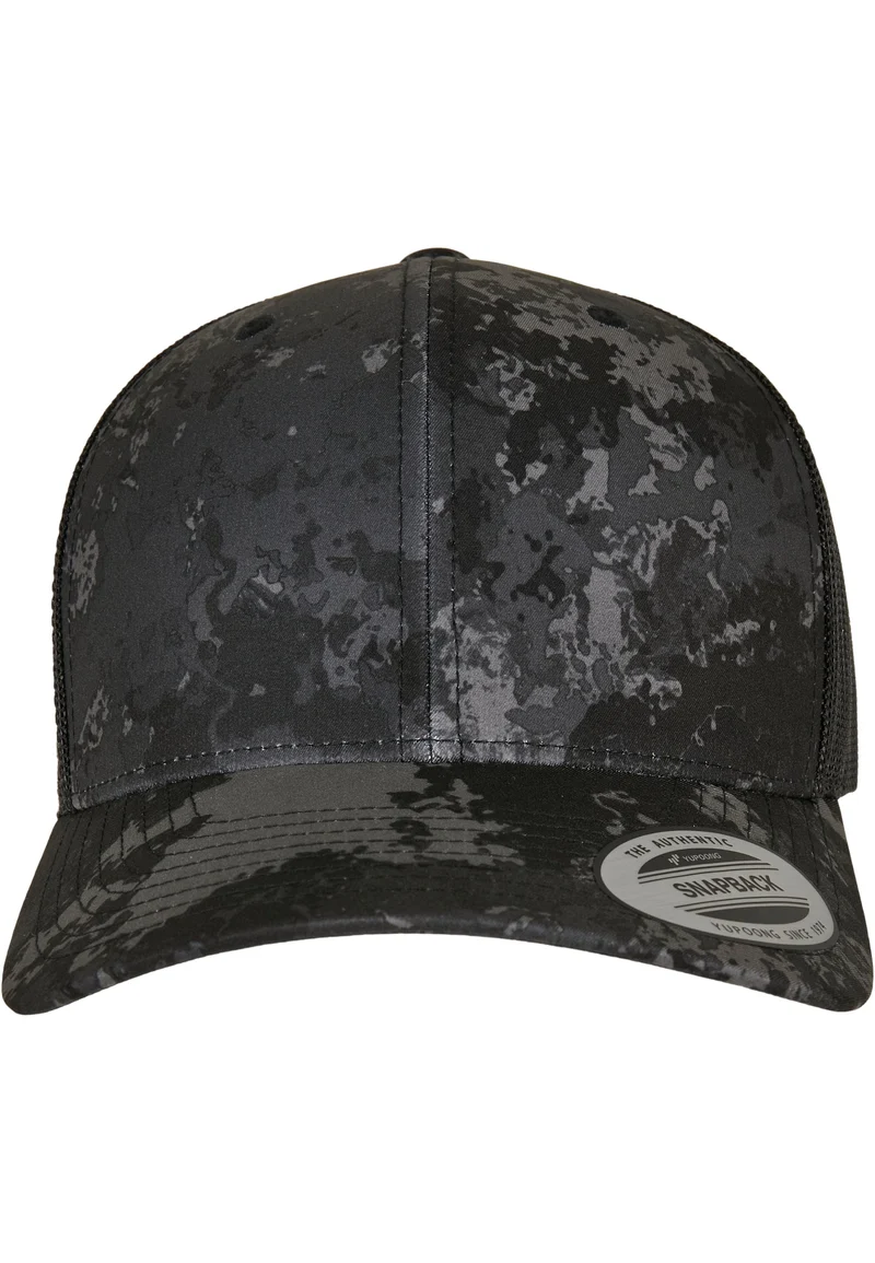 Camo Retro Trucker Cap Snapback One Size