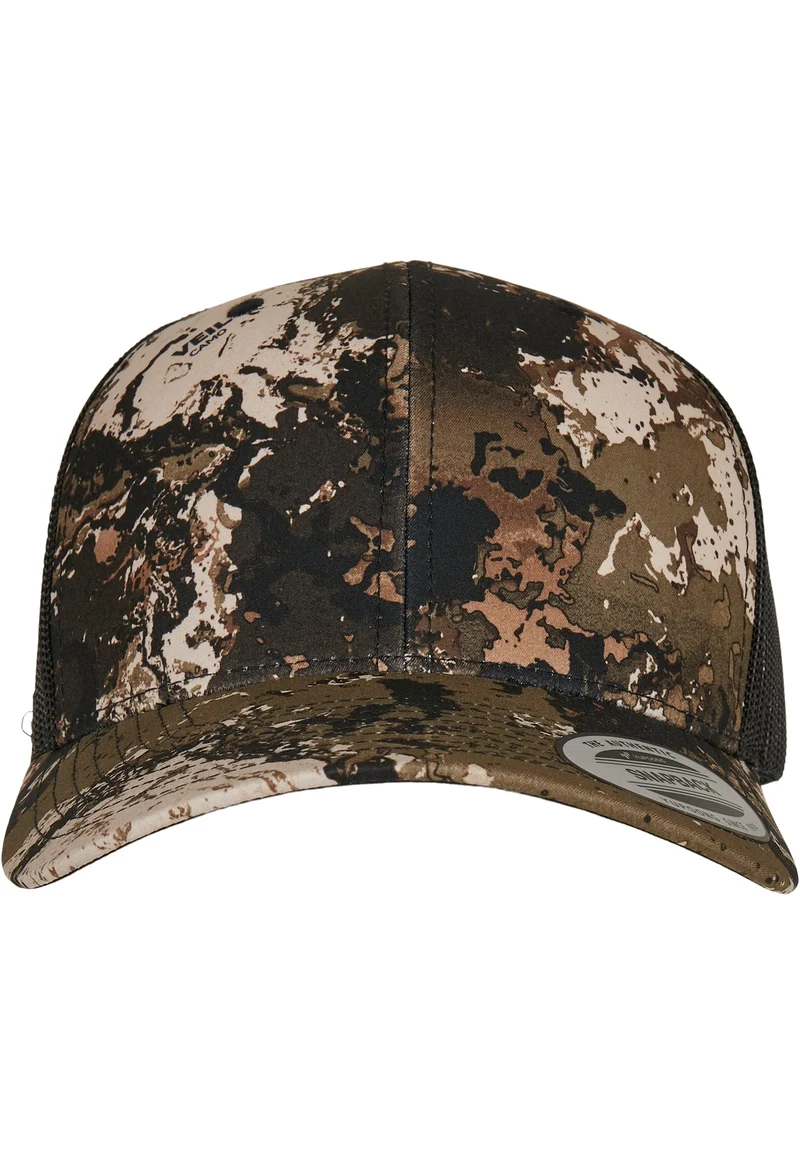 Camo Retro Trucker Cap Snapback One Size