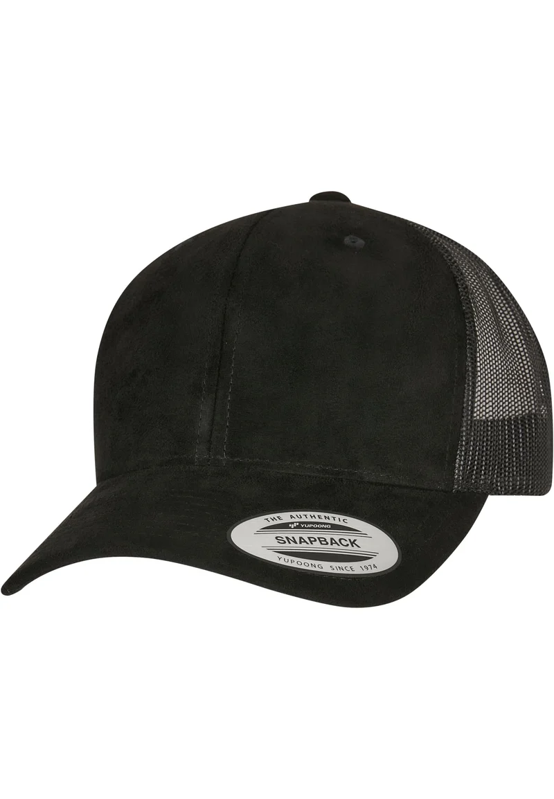Suede Leather Cap Snapback One Size