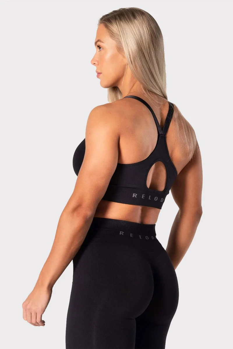R Prime Scrunch Top - Black