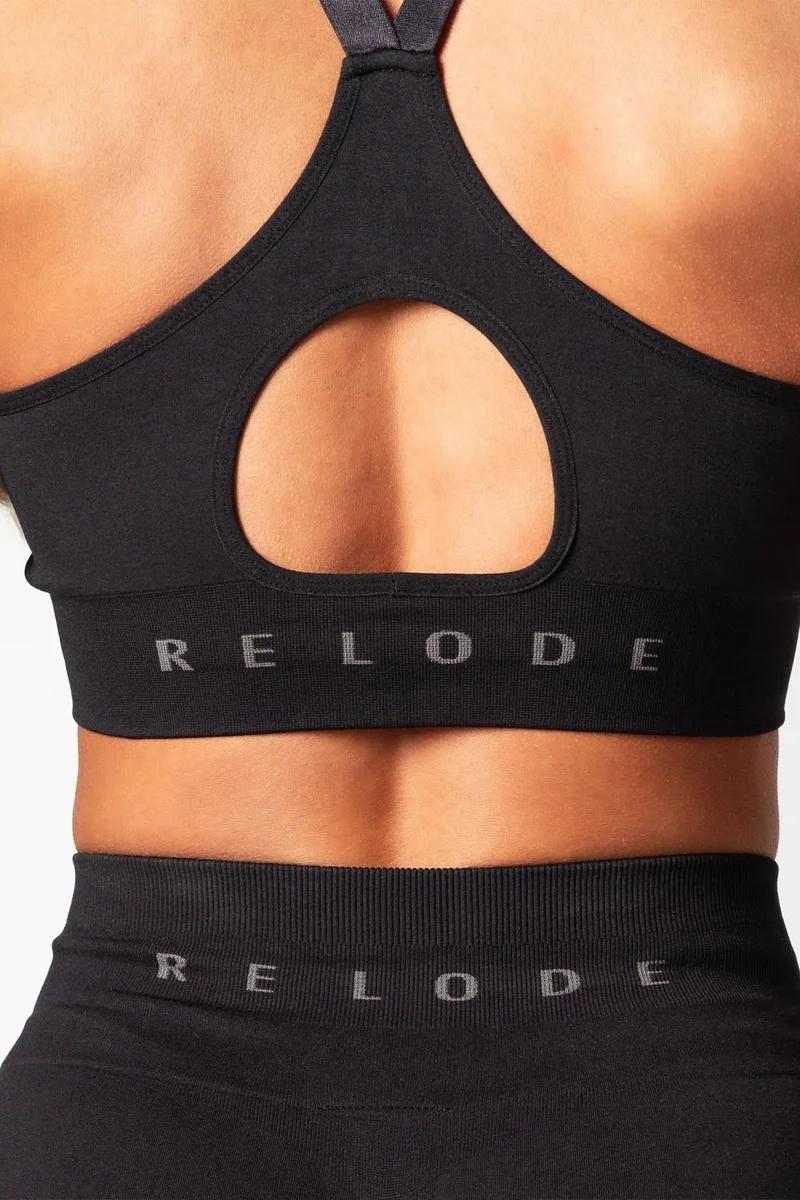 R Prime Scrunch Top - Black