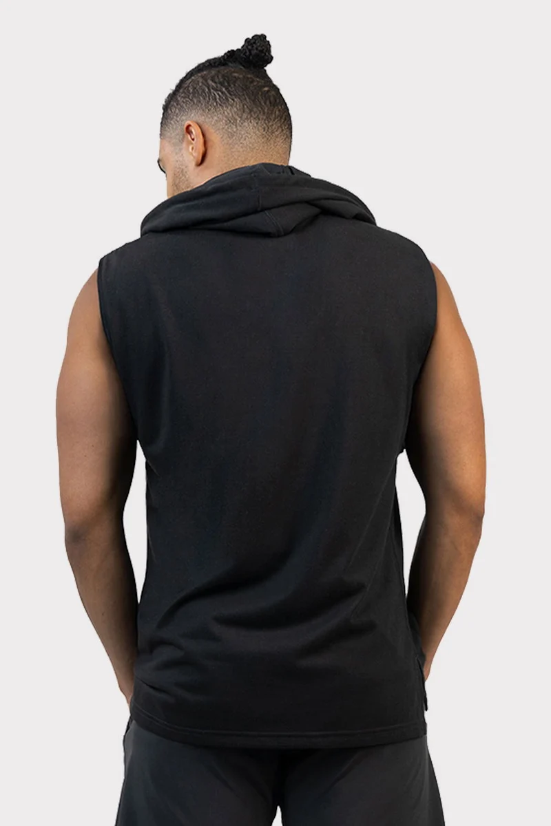 G Power Sleeveless Hoodie - Black