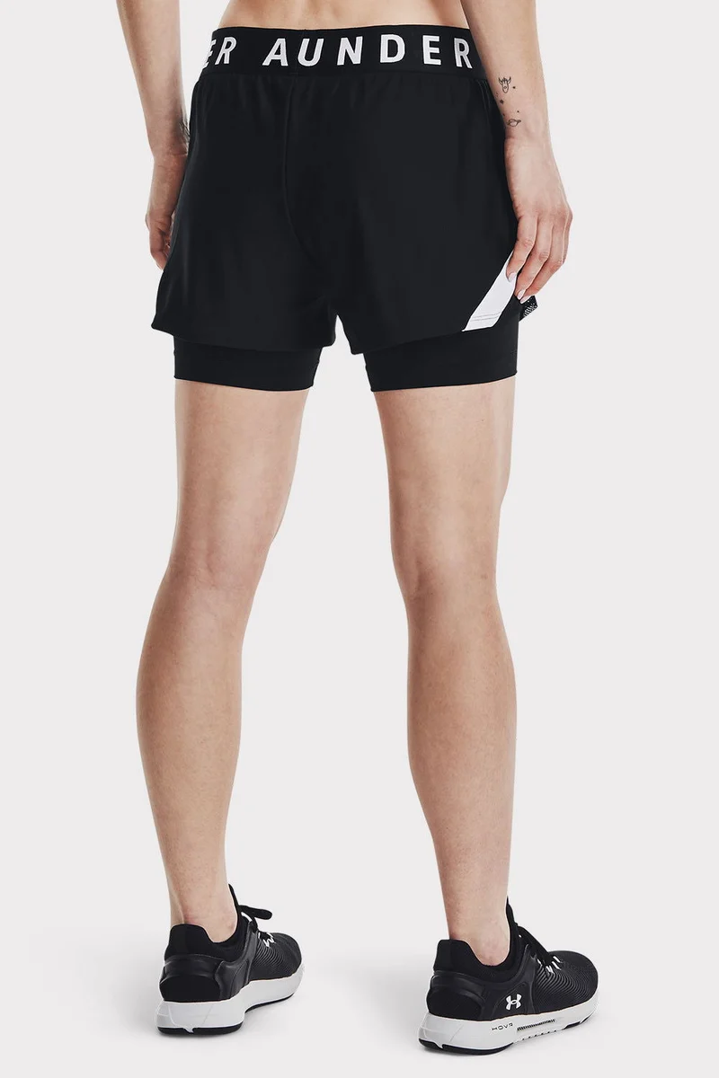 UA Play Up 2-in-1 Shorts - Black