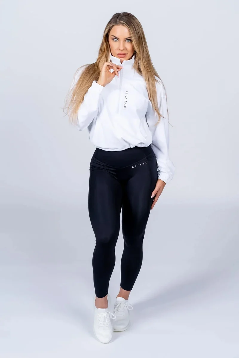 A Vibe Long Sleeve Crops - White