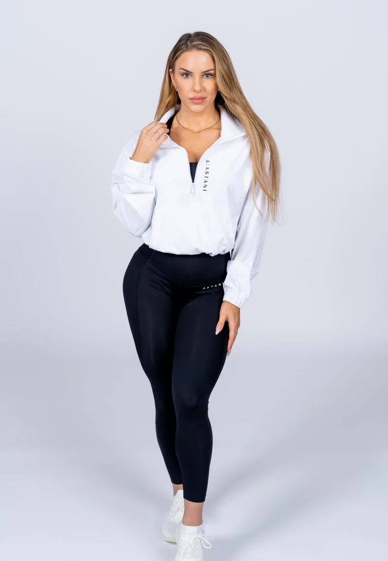 A Vibe Long Sleeve Crops - White