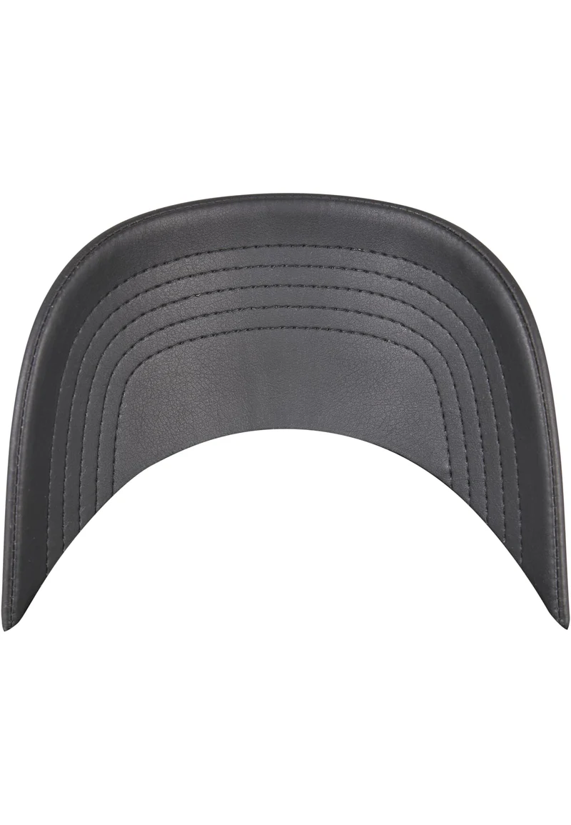 Synthetic Leather Snapback One Size