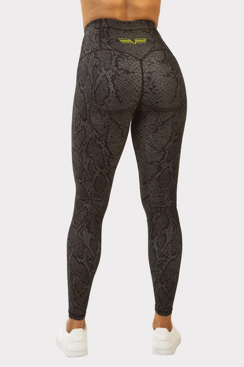 G Viper Croc Compression Tights - Dark Grey