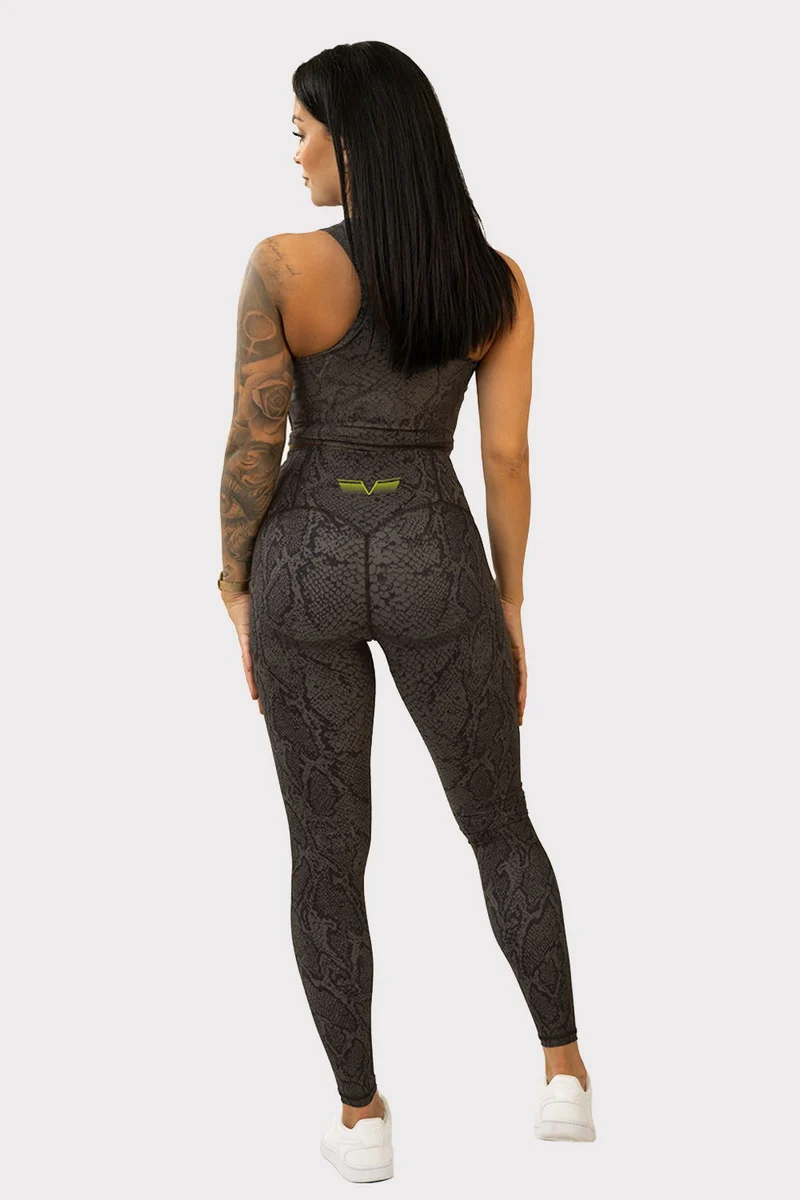 G Viper Croc Compression Tights - Dark Grey