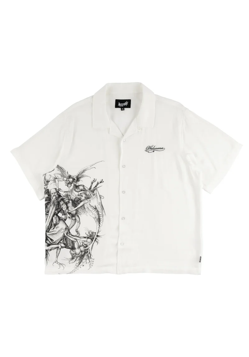 Torment printed linen