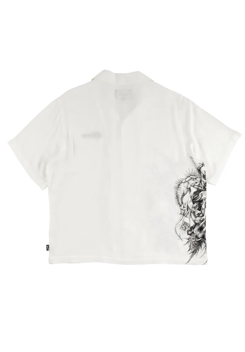 Torment printed linen