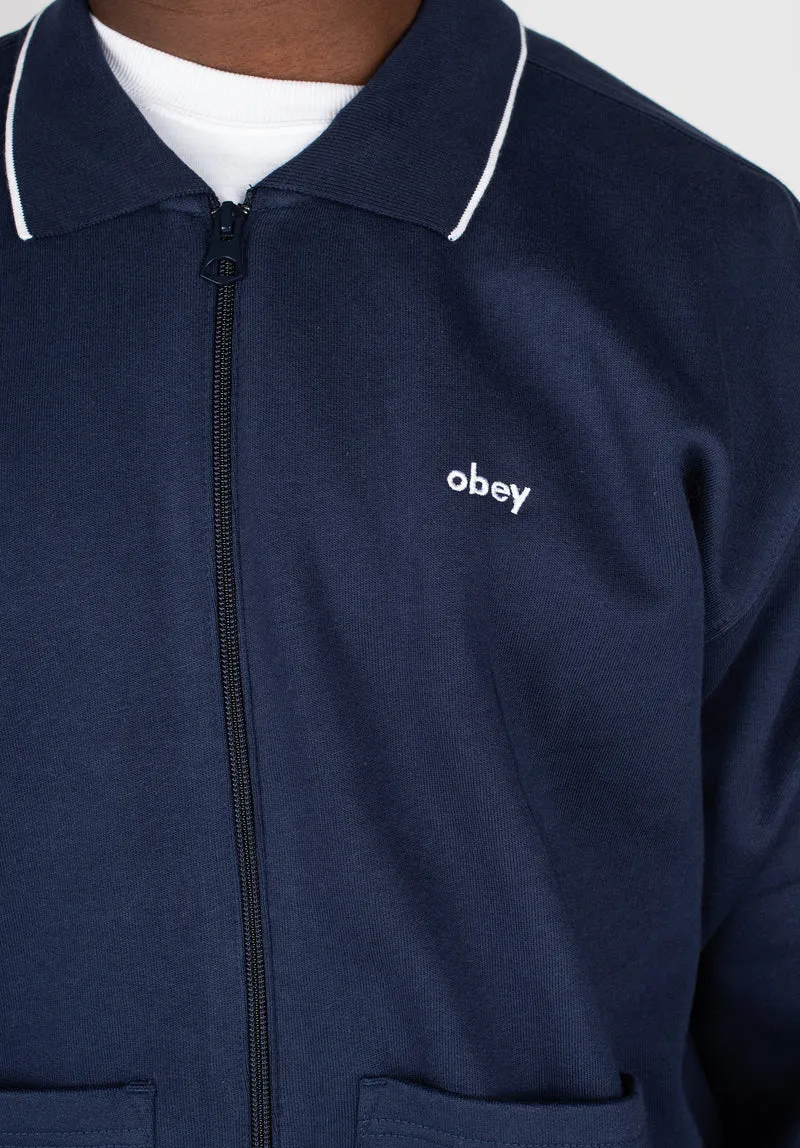 Fontana Zip Front Polo Sweatshirt