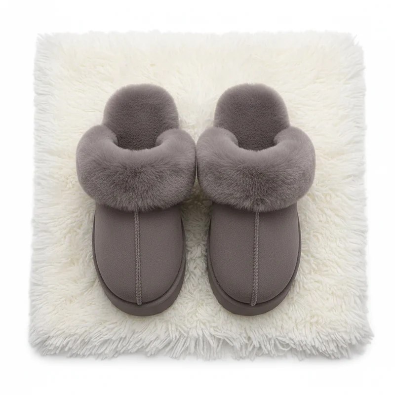 Kuschelige, flauschige Plateau-Slipper für Damen – Ultimativer Komfort und Stil für den Winter