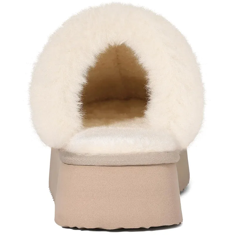 Kuschelige, flauschige Plateau-Slipper für Damen – Ultimativer Komfort und Stil für den Winter