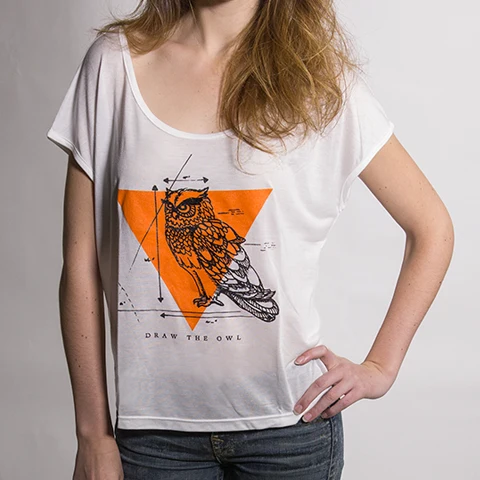 Draw the Owl Girls Tee