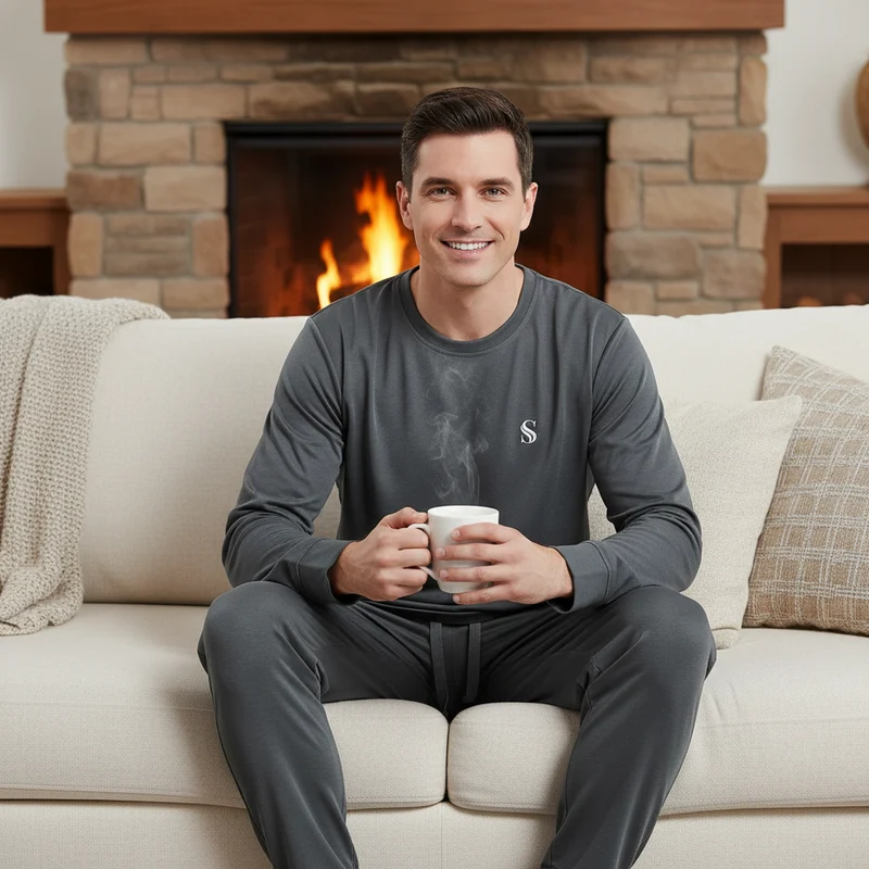 Herren-Loungewear-Set in Dunkelgrau – Erleben Sie unvergleichlichen Komfort und Stil