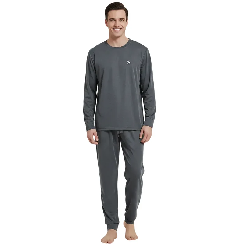 Herren-Loungewear-Set in Dunkelgrau – Erleben Sie unvergleichlichen Komfort und Stil