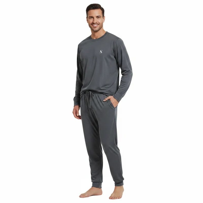 Herren-Loungewear-Set in Dunkelgrau – Erleben Sie unvergleichlichen Komfort und Stil