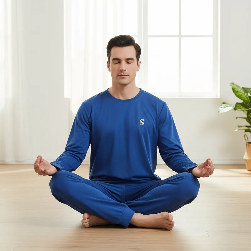 Hochwertiges Loungewear-Set für Herren aus gebürstetem Premium-Stoff – für mehr Komfort