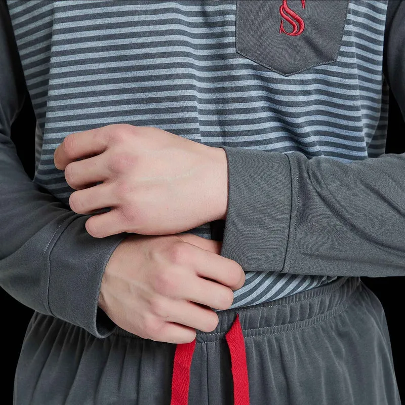 Gebürstete Pyjama-Sets für Herren – Unvergleichlicher Komfort für gemütliche Nächte