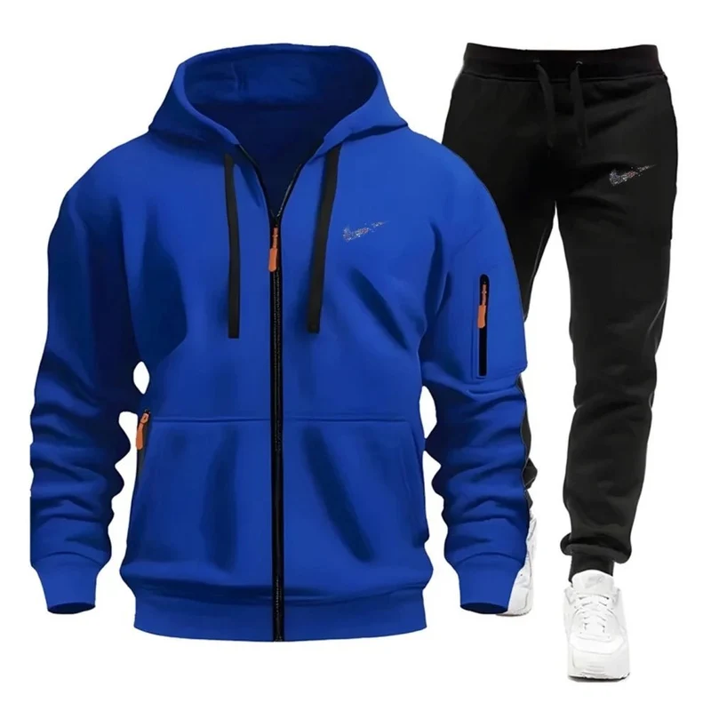 Sportbekleidungsset für Herren: Hoodie und Jogginghose für den Herbst, Unisex-Trainingsanzug