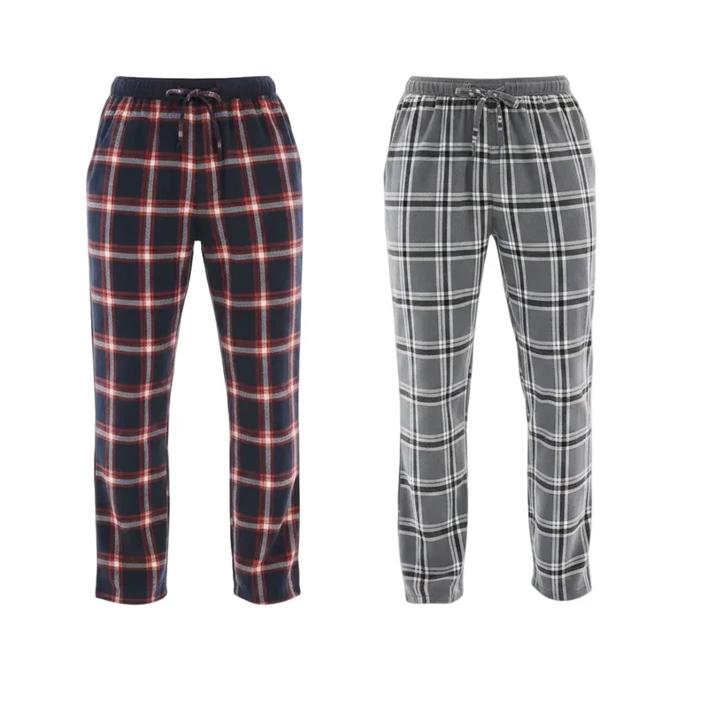 Flanell-Pyjamahosen für Herren – Unvergleichlicher Komfort und Stil, 2er-Pack