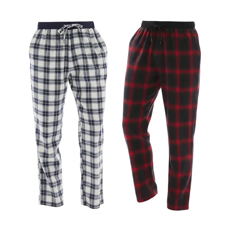 Flanell-Pyjamahosen für Herren – Unvergleichlicher Komfort und Stil, 2er-Pack