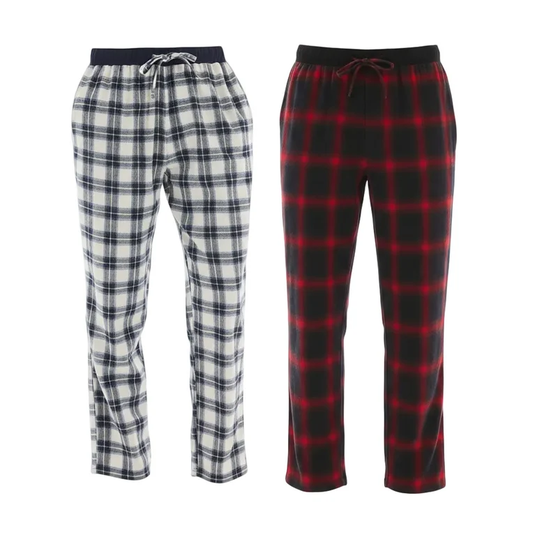 Flanell-Pyjamahosen für Herren – Unvergleichlicher Komfort und Stil, 2er-Pack