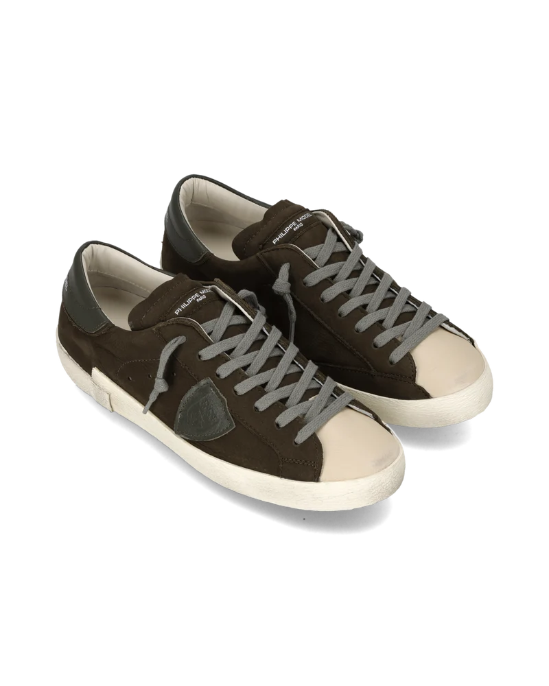 Sneakers Prsx Men, Military Green Beige