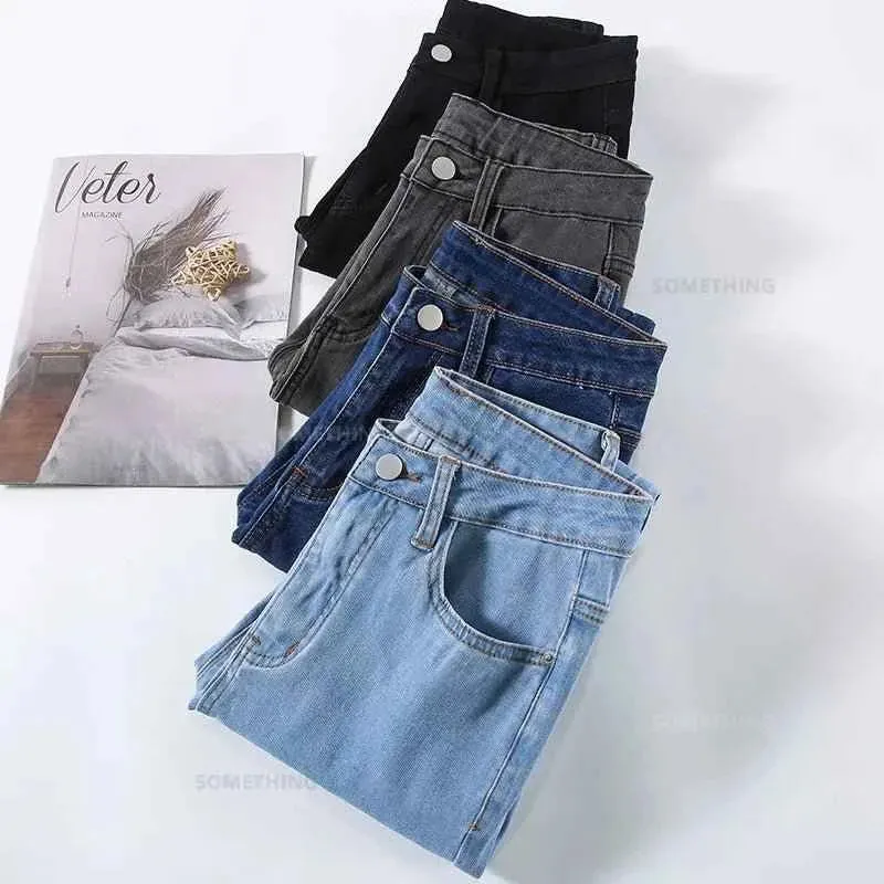 Stretch-Denim-Skinny-Jeans für Damen mit Hüftlift, lässige Slim-Fit-Hose in Schwarz, Grau und Blau