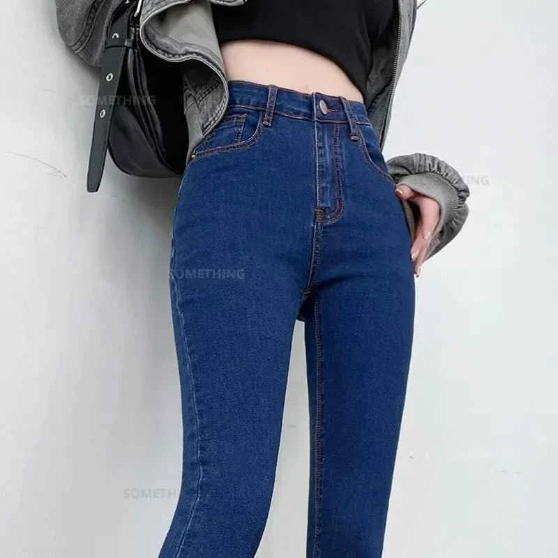 Stretch-Denim-Skinny-Jeans für Damen mit Hüftlift, lässige Slim-Fit-Hose in Schwarz, Grau und Blau