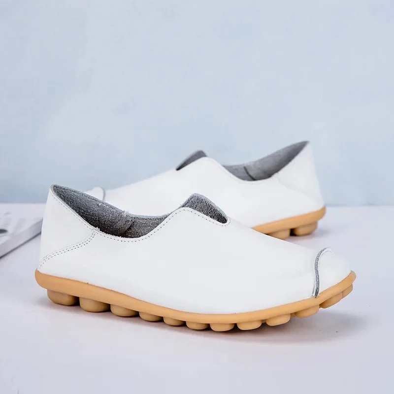 Bunte Lederslipper für Damen – Weiche Slipper aus echtem Leder