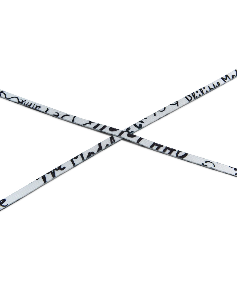 Men’s Laces in Cotton, White Black