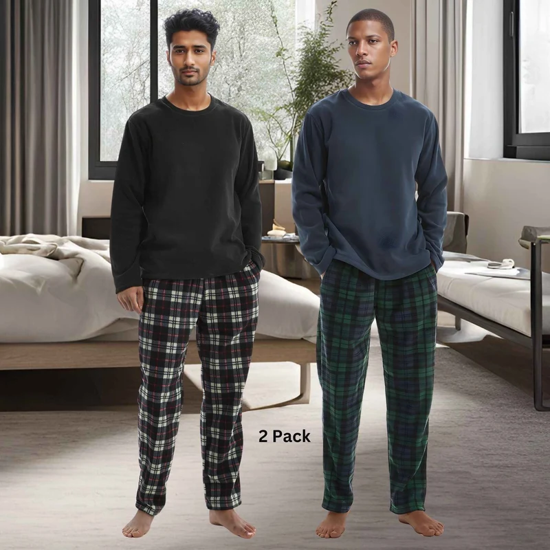 Grünes Fleece-Pyjama-Set – Erleben Sie ultimativen Komfort und Entspannung