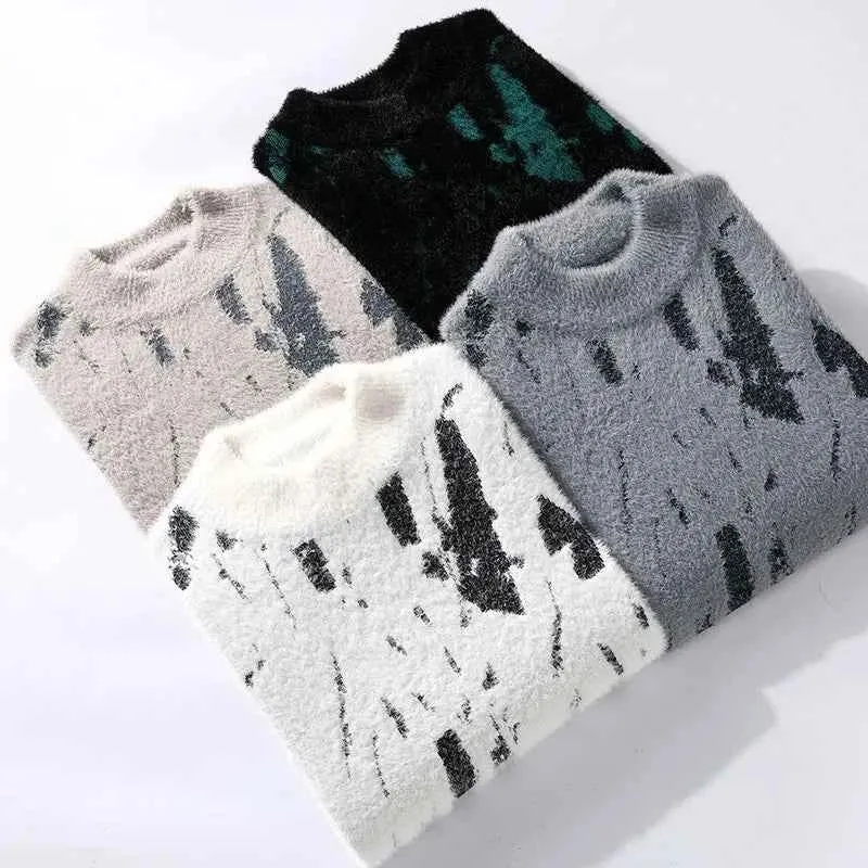 Modischer, lockerer Strickpullover für Herren in den Größen M-3XL