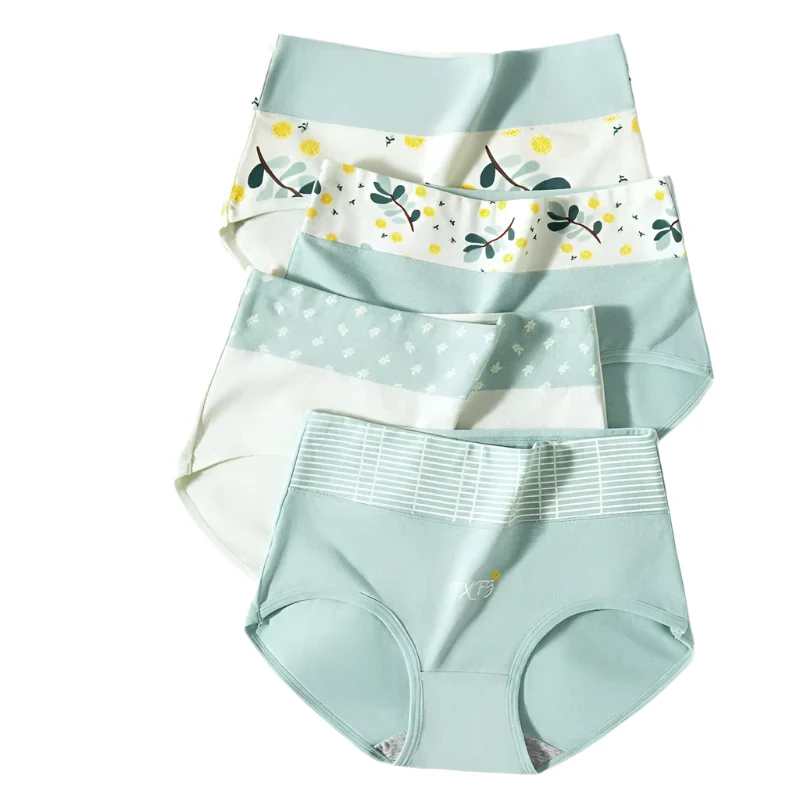 4er-Pack atmungsaktive Baumwollunterwäsche in Übergröße für Damen