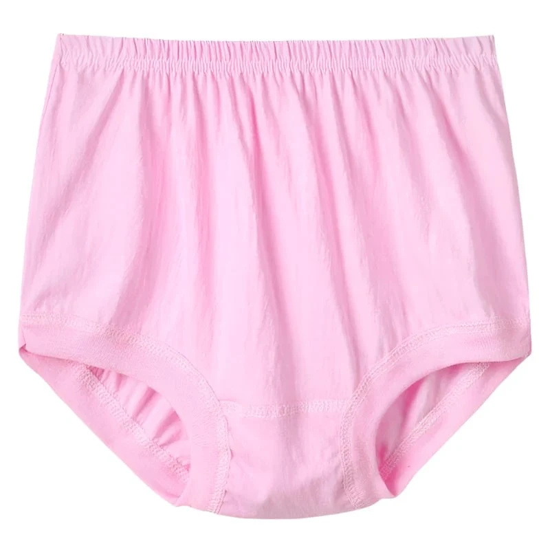 6er-Pack Damen-Slips aus Baumwolle mit hohem Bund in Übergröße