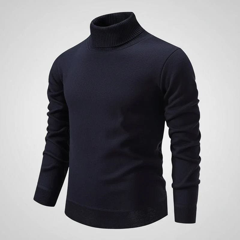 Warmer Herren-Rollkragenpullover für bequemen Tragekomfort im Alltag