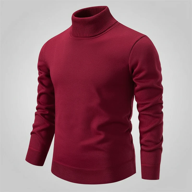 Warmer Herren-Rollkragenpullover für bequemen Tragekomfort im Alltag