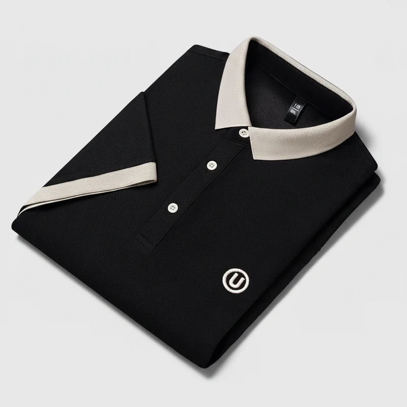 Besticktes Herren-Poloshirt – Bequeme, atmungsaktive Baumwolle für den Business-Look