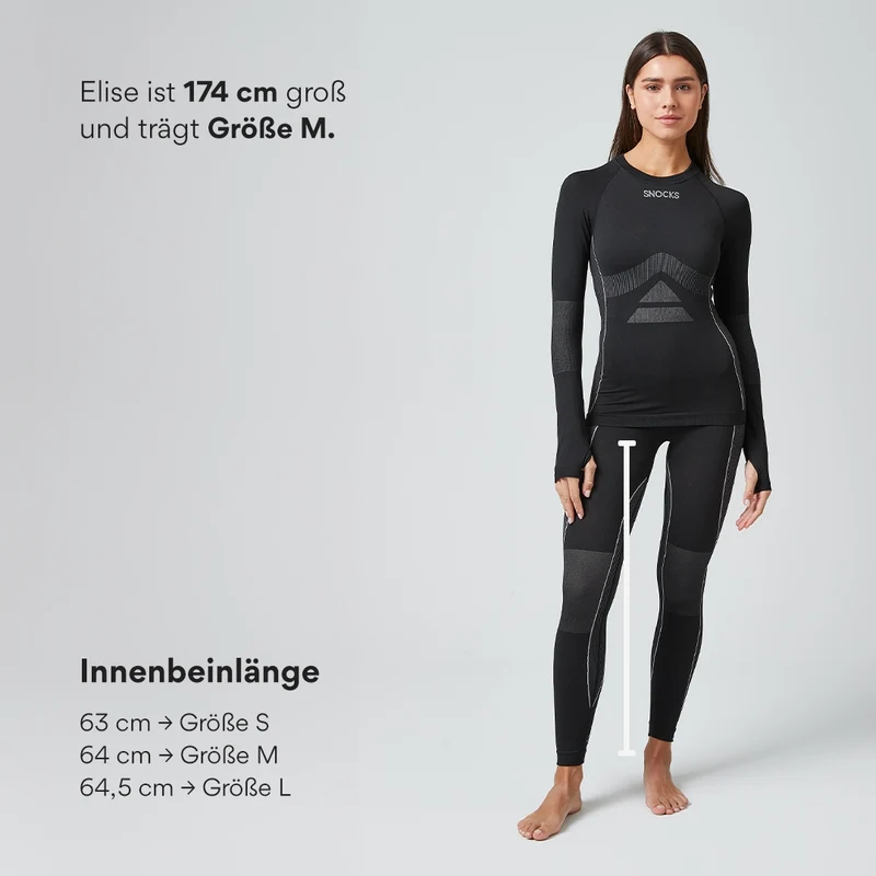 Thermounterwäsche Damen | Schwarz