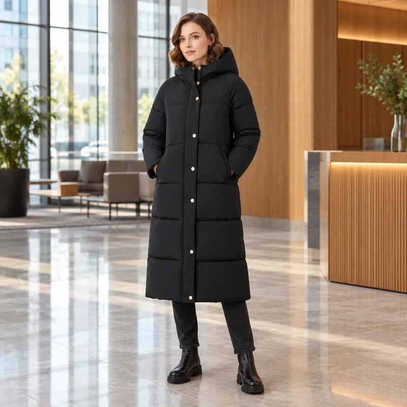 Werten Sie Ihre Garderobe mit unserer stylischen Damen-Steppjacke auf.