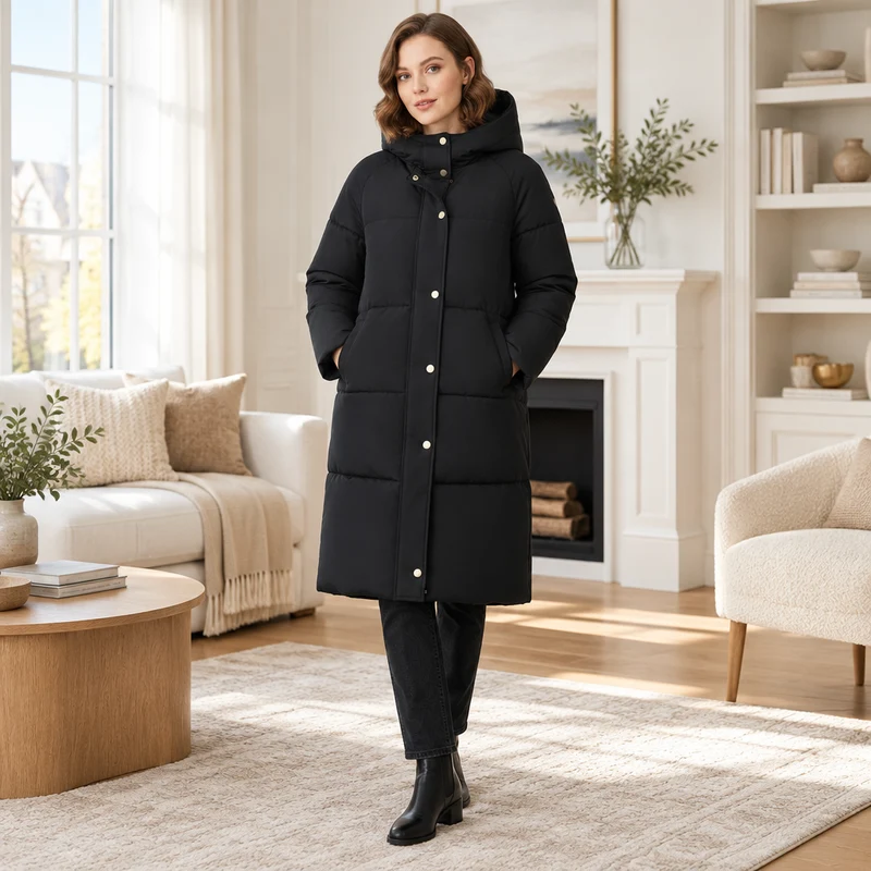 Werten Sie Ihre Garderobe mit unserer stylischen Damen-Steppjacke auf.